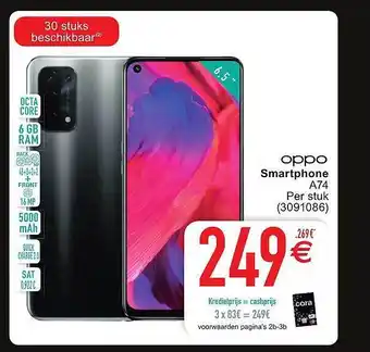 Oppo smartphone a74