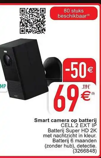 Smart camera op batterij