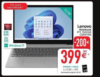 Cora Lenovo notebook aanbieding