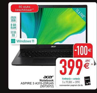 Acer notebook aspire 3