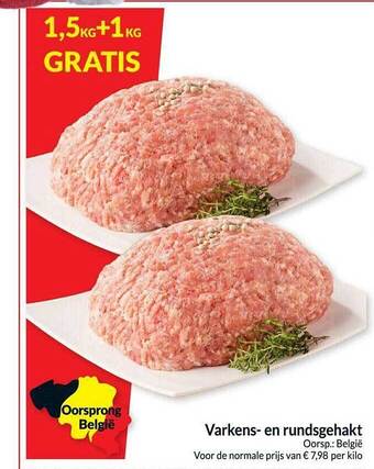 Intermarché Varkens en rundsgehakt aanbieding