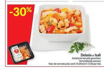 Intermarché Delasia of isali aziatische bereide gerechten aanbieding