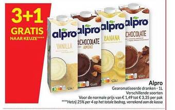 Intermarché Alpro gearomatiseerde dranken aanbieding