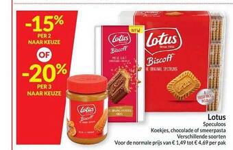 Intermarché Lotus speculoos aanbieding