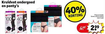 Kruidvat Kruidvat ondergoed en panty's aanbieding
