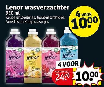 Kruidvat Lenor wasverzachter aanbieding