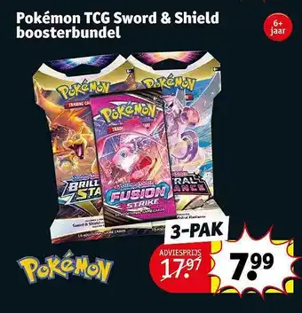 Kruidvat Pokémon tcg sword & shield boosterbundel aanbieding