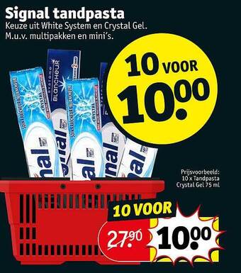 Kruidvat Signal tandpasta aanbieding