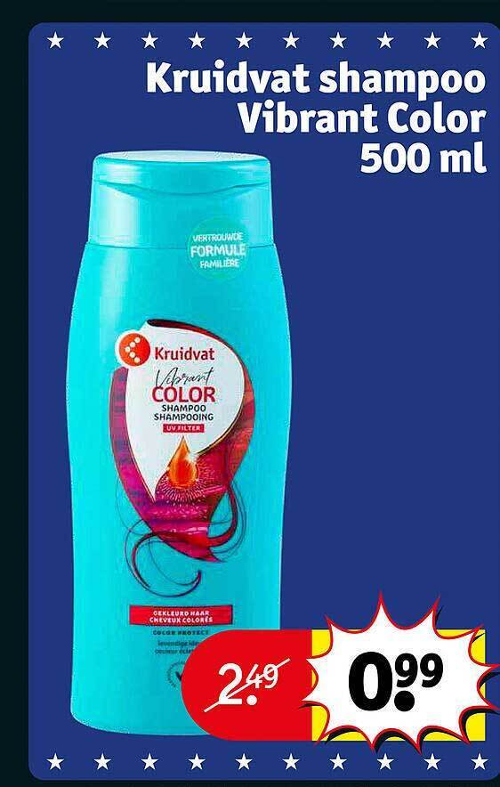 Kruidvat shampoo vibrant color promotie bij Kruidvat