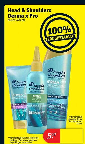 Kruidvat Head & shoulders derma x pro aanbieding
