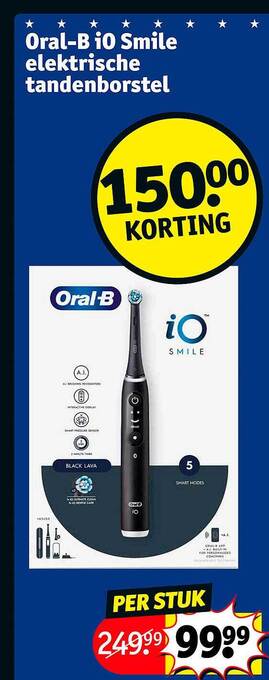 Kruidvat Oralb io smile elektrische tandenborstel aanbieding