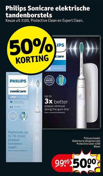 Kruidvat Philips sonicare elektrische tandenborstels aanbieding