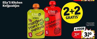 Kruidvat Ella's kitchen knijpzakjes aanbieding