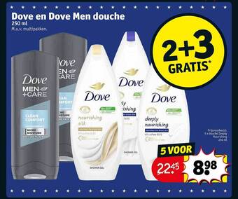 Kruidvat Dove en dove men douche aanbieding