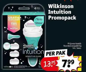 Kruidvat Wilkinson intuition promopack aanbieding