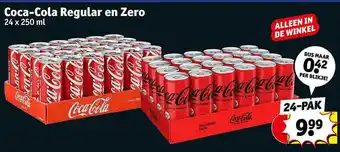 Kruidvat Coca-cola regular en zero aanbieding
