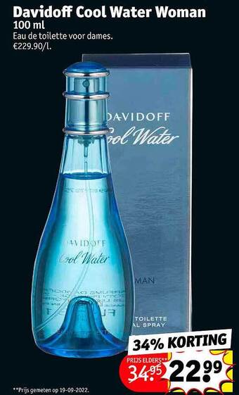 Kruidvat Davidoff cool water woman aanbieding