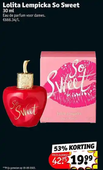 Kruidvat Lolita lempicka so sweet aanbieding