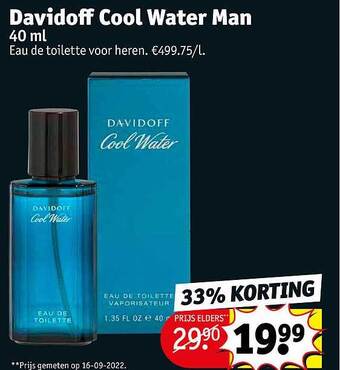 Kruidvat Davidoff cool water man aanbieding