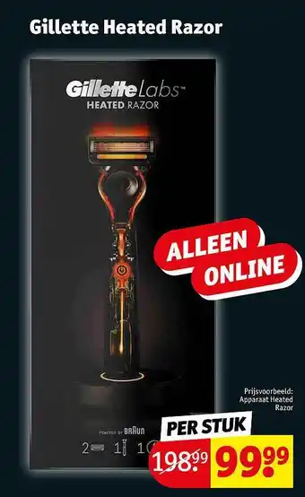 Kruidvat Gillette heated razor aanbieding