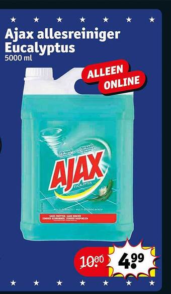 Kruidvat Ajax allesreiniger eucalyptus aanbieding