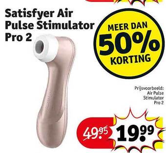 Kruidvat Satisfyer air pulse stimulator pro 2 aanbieding