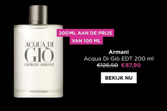 ICI PARIS XL Armani acqua di gio EDT 200ml aanbieding
