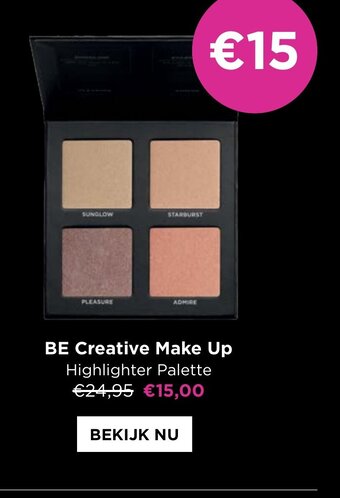 ICI PARIS XL BE creative make up highlighter palette aanbieding