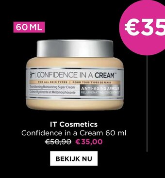 ICI PARIS XL IT cosmetics confidence in a cream 60ml aanbieding