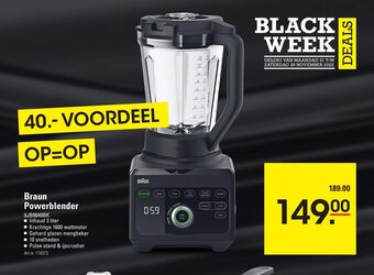 Sligro Braun powerblender aanbieding