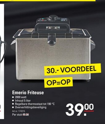 Sligro Emerio friteuse aanbieding