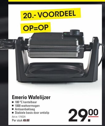 Emerio wafelijzer