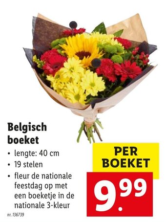 Lidl Belgisch boeket aanbieding