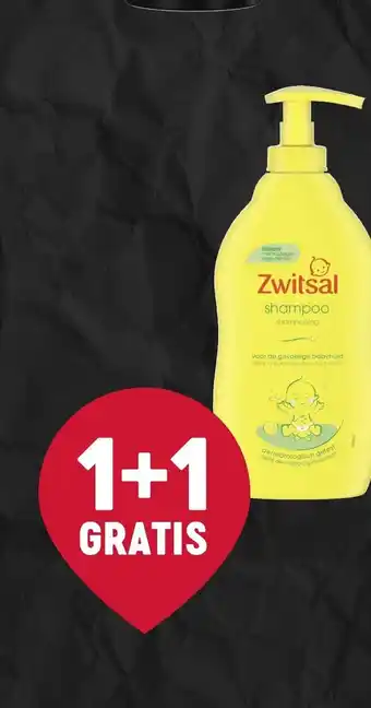Delhaize Zwitsal shampoo 1+1 gratis aanbieding