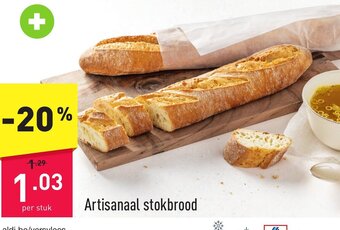 ALDI Artisanaal stokbrood per stuk aanbieding