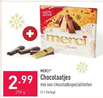 ALDI Merci Chocolaatjes 250 g aanbieding
