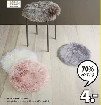 Jysk Taks Stoelkussen aanbieding