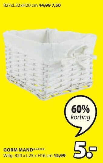 Jysk Gorm Mand aanbieding