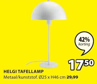 Jysk Helgi Tafellamp aanbieding
