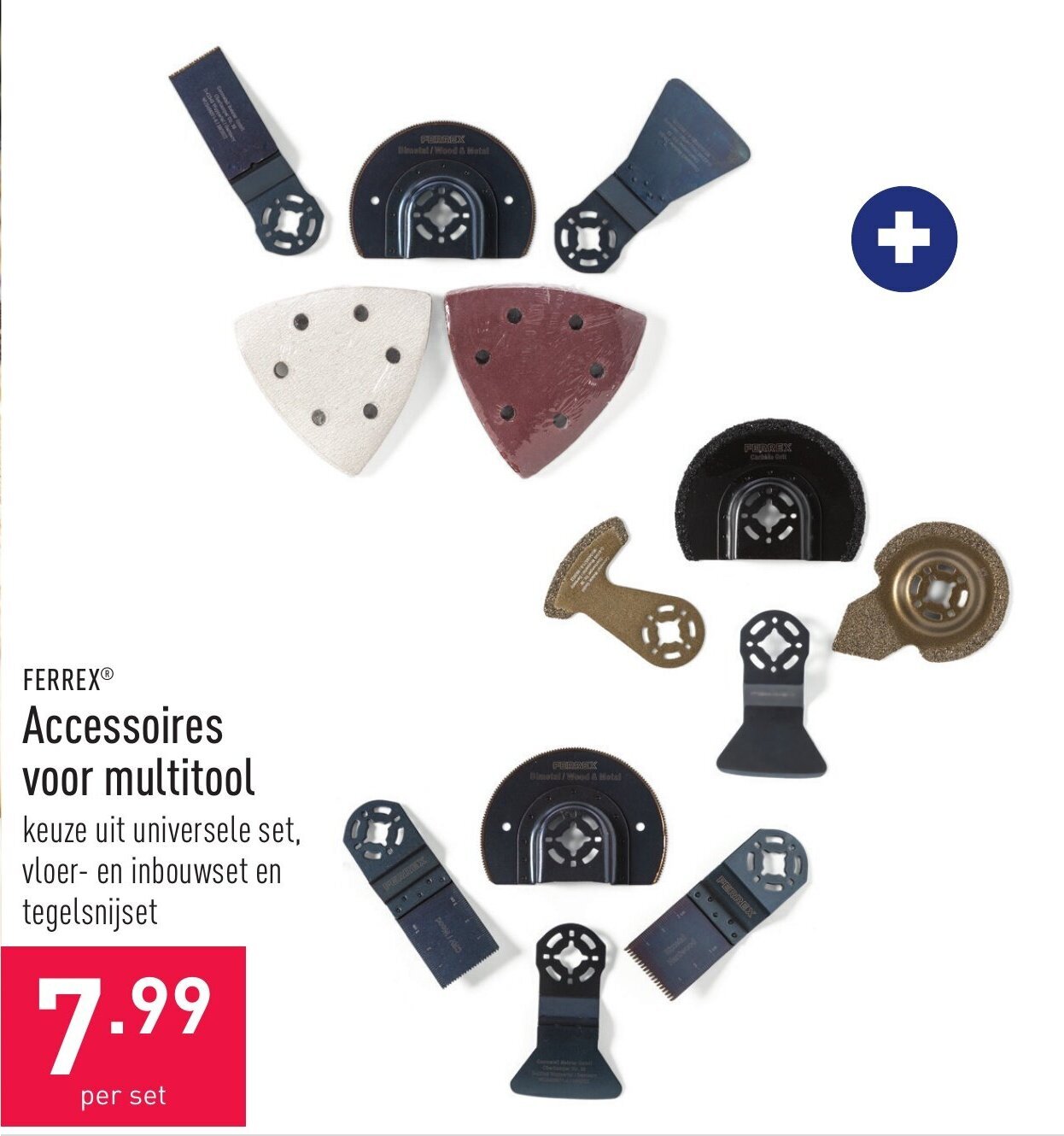 Ferrex Accessoires voor multitool per set promotie bij ALDI