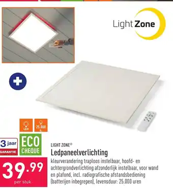 ALDI Light Zone Ledpaneelverlichting per stuk aanbieding