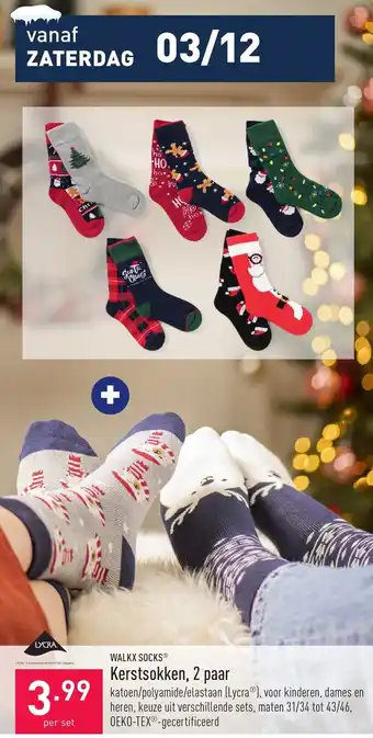 ALDI Walkx Socks Kerstsokken, 2 paar per set aanbieding