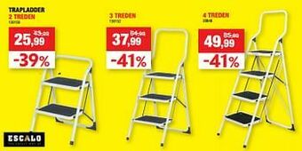 Hubo Trapladder 2 treden aanbieding