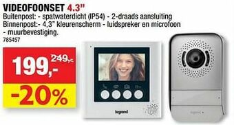 Hubo Legrand videofoonset 4.3`` aanbieding