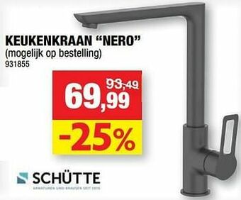 Hubo Keukenkraan nero aanbieding