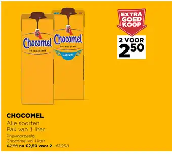 Chocomel Alle soorten Pak van 1 liter 2 voor
