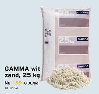 GAMMA Gamma wit zand aanbieding