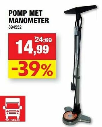 Hubo Pomp met manometer aanbieding