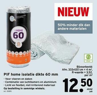 GAMMA Pif home isolatie aanbieding