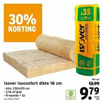 GAMMA Isover isoconfort aanbieding